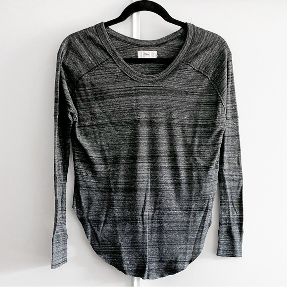 Tna Scoop Neck Striped Tee - Picture 1 of 5